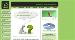 Desktop Screenshot of lifes-big-questions.org