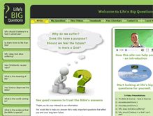 Tablet Screenshot of lifes-big-questions.org